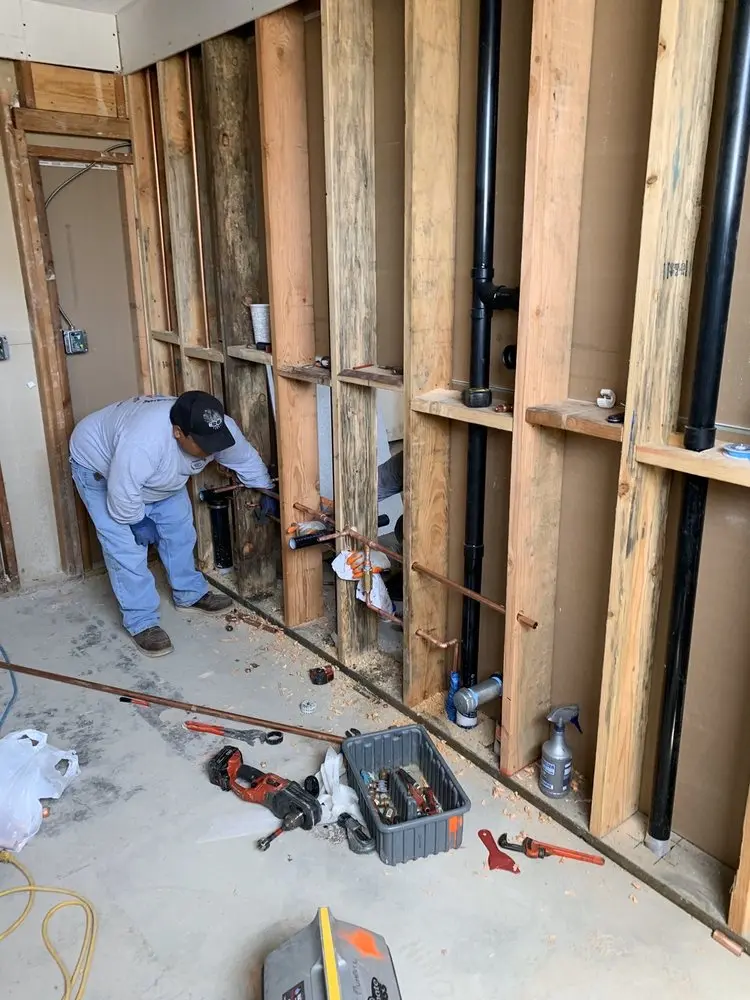 Commercial rough-in plumbing for Water Heater Replacement in Harveysburg